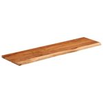 Casa si Gradina - Mobilier - Biblioteci si rafturi - Rafturi - Raft perete 90x30x3,8 cm dreptunghiular lemn acacia margine vie - Infinity.ro
