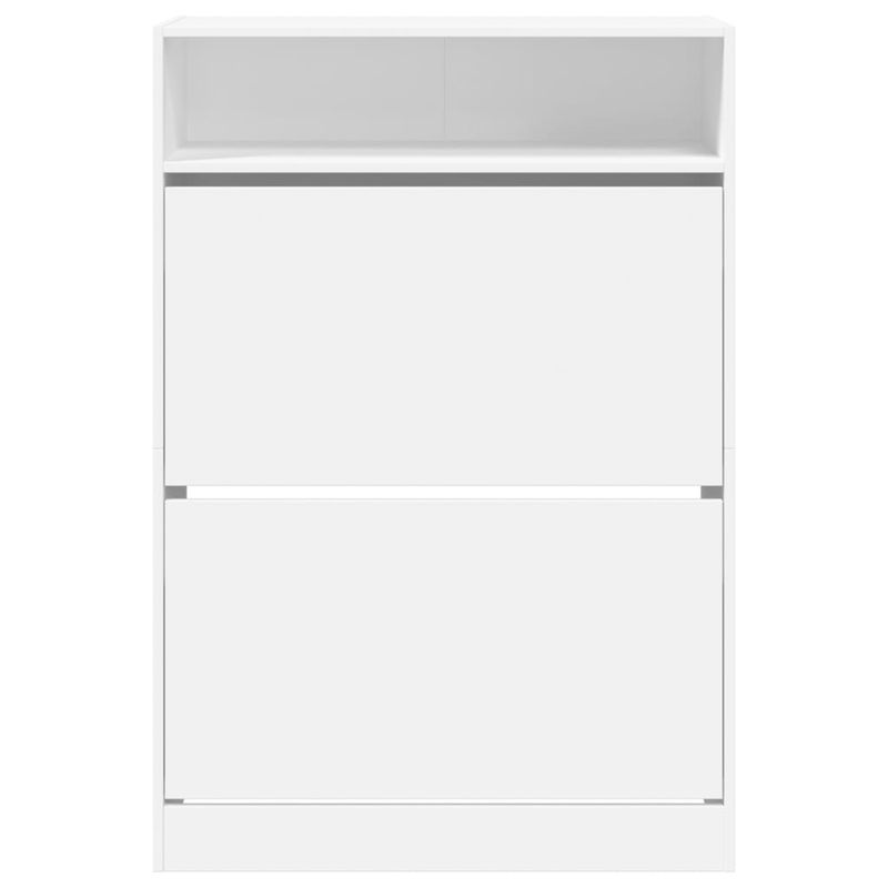 Casa si Gradina - Mobilier - Organizare si depozitare - Organizator incaltaminte - Dulap de pantofi cu 2 sertare rabatabile, alb, 80x34x116 cm - Infinity.ro