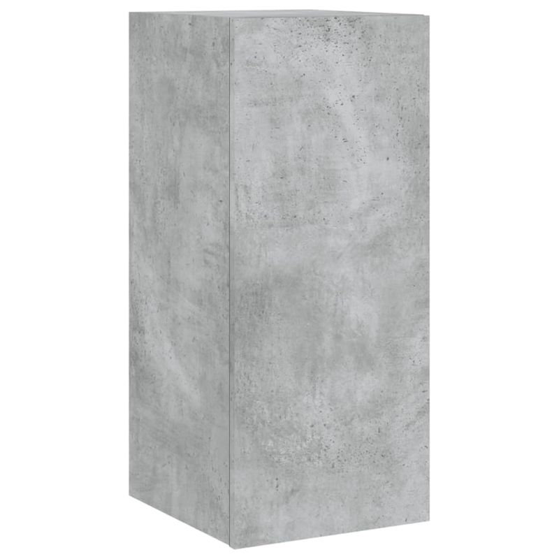 Casa si Gradina - Mobilier - Comode si corpuri - Comode - Comoda TV de perete cu lumini LED, gri beton, 30,5x35x70 cm - Infinity.ro