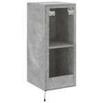 Casa si Gradina - Mobilier - Comode si corpuri - Comode - Comoda TV de perete cu lumini LED, gri beton, 30,5x35x70 cm - Infinity.ro