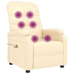 Ingrijire personala si Cosmetice - Sanatate si wellness - Articole wellness - Fotolii de masaj - Fotoliu de masaj, crem, piele ecologica - Infinity.ro