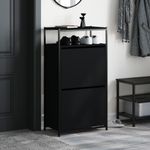 Casa si Gradina - Mobilier - Organizare si depozitare - Organizator incaltaminte - Pantofar, negru, 60x34x112 cm, lemn compozit - Infinity.ro