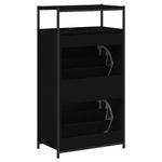 Casa si Gradina - Mobilier - Organizare si depozitare - Organizator incaltaminte - Pantofar, negru, 60x34x112 cm, lemn compozit - Infinity.ro