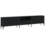Casa si Gradina - Mobilier - Comode si corpuri - Comode - Comoda TV cu sertar, negru, 200x25x44 cm, lemn prelucrat - Infinity.ro