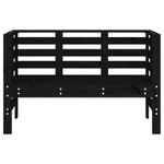 Casa si Gradina - Gradina si terasa - Mobilier exterior - Bancute de gradina - Banca de gradina, negru, 111,5x53x71 cm, lemn masiv de pin - Infinity.ro