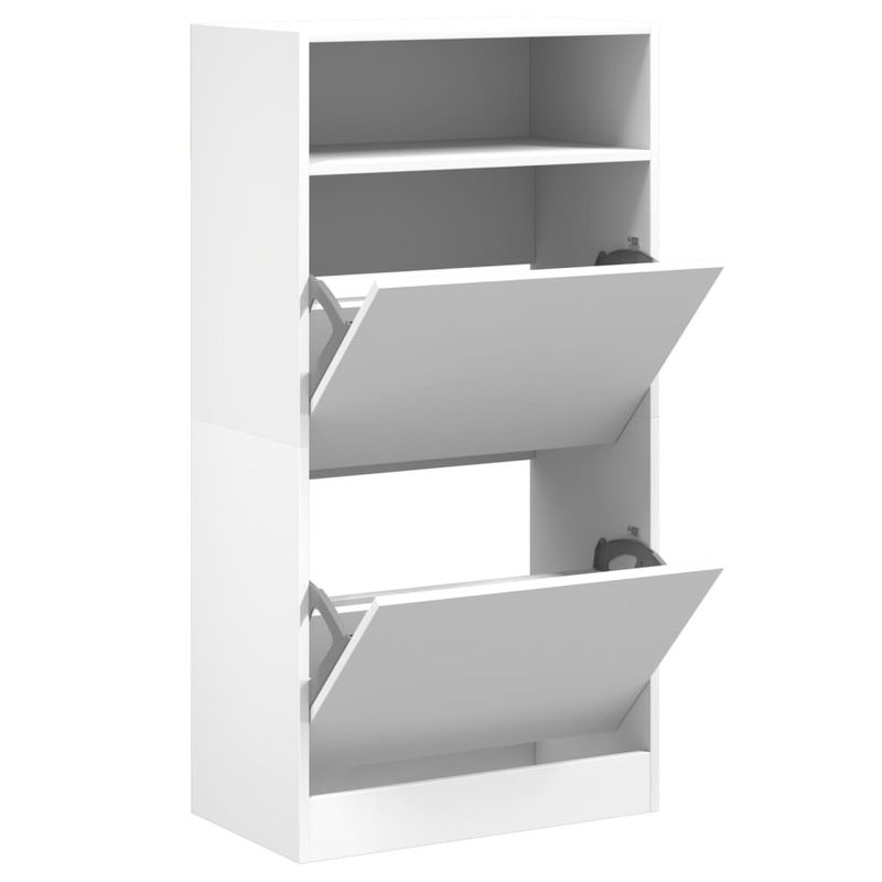 Casa si Gradina - Mobilier - Organizare si depozitare - Organizator incaltaminte - Pantofar, alb, 60x34x116 cm, lemn compozit - Infinity.ro
