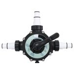 Casa si Gradina - Sanitare - Instalatii hidro - Fitinguri - Supapa multiport pentru filtre cu nisip ABS 1,5" 6 cai - Infinity.ro