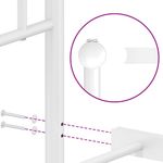 Casa si Gradina - Mobilier - Paturi si accesorii - Paturi - Cadru pat metalic cu tablie de cap/picioare , alb, 140x190 cm - Infinity.ro
