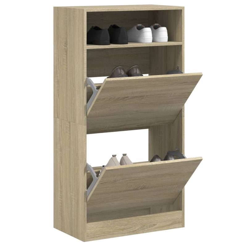 Casa si Gradina - Mobilier - Organizare si depozitare - Organizator incaltaminte - Pantofar, stejar sonoma, 60x34x116 cm, lemn prelucrat - Infinity.ro