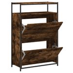 Casa si Gradina - Mobilier - Organizare si depozitare - Organizator incaltaminte - Pantofar, stejar fumuriu, 75x34x112 cm, lemn compozit - Infinity.ro