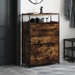 Casa si Gradina - Mobilier - Organizare si depozitare - Organizator incaltaminte - Pantofar, stejar fumuriu, 75x34x112 cm, lemn compozit - Infinity.ro