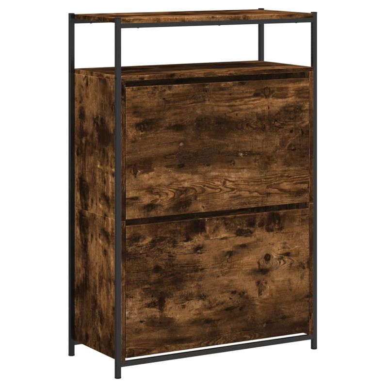 Casa si Gradina - Mobilier - Organizare si depozitare - Organizator incaltaminte - Pantofar, stejar fumuriu, 75x34x112 cm, lemn compozit - Infinity.ro