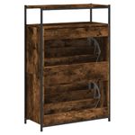 Casa si Gradina - Mobilier - Organizare si depozitare - Organizator incaltaminte - Pantofar, stejar fumuriu, 75x34x112 cm, lemn compozit - Infinity.ro