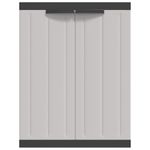 Casa si Gradina - Mobilier - Dulapuri si sifoniere - Dulapuri - Dulap depozitare de exterior, gri si negru, 65x37x85 cm, PP - Infinity.ro