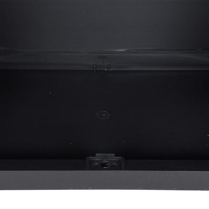 Casa si Gradina - Mobilier - Dulapuri si sifoniere - Dulapuri - Dulap depozitare de exterior, gri și negru, 65x37x165 cm, PP, mărime 65x37x165 cm (31x31 cm) - Infinity.ro