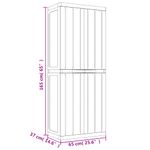 Casa si Gradina - Mobilier - Dulapuri si sifoniere - Dulapuri - Dulap depozitare de exterior, gri și negru, 65x37x165 cm, PP, mărime 65x37x165 cm (31x31 cm) - Infinity.ro