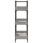 Casa si Gradina - Mobilier - Biblioteci si rafturi - Biblioteci - Biblioteca 3 niveluri gri sonoma 100x33x108,5 cm lemn prelucrat - Infinity.ro