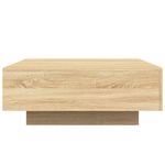 Casa si Gradina - Mobilier - Mese si birouri - Masute de cafea - Masuta de cafea cu lumini LED, stejar sonoma, 80x80x31 cm - Infinity.ro