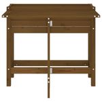 Casa si Gradina - Gradinarit si plante - Plante si ghivece - Ghivece si suporturi - Jardiniera de gradina cu blat pliabil maro miere lemn masiv pin - Infinity.ro