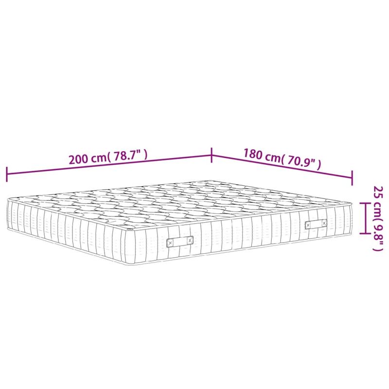 Casa si Gradina - Mobilier - Saltele si somiere - Saltele - Saltea cu arcuri buzunar, fermitate medie, 180x200 cm - Infinity.ro