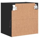 Casa si Gradina - Mobilier - Comode si corpuri - Comode - Noptiera cu lumini LED montata pe perete, negru - Infinity.ro