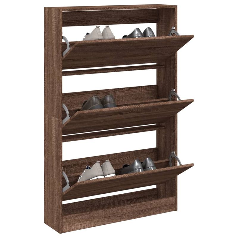 Casa si Gradina - Mobilier - Organizare si depozitare - Organizator incaltaminte - Pantofar, stejar maro, 80x21x125,5 cm, lemn compozit - Infinity.ro