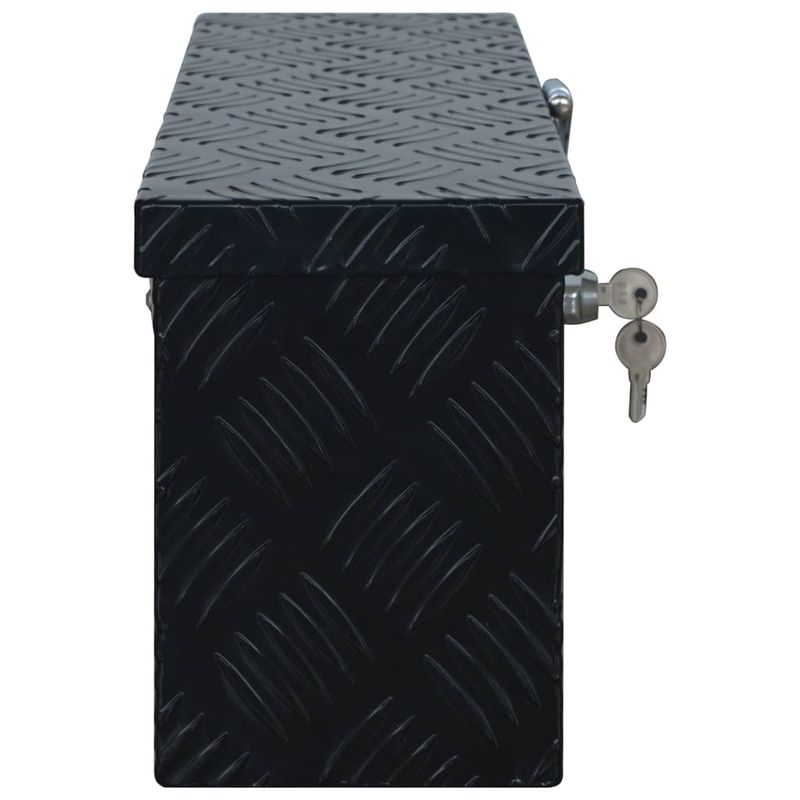 Casa si Gradina - Constructii - Depozitare, transport si protectie - Organizatoare si cutii scule - Lada din aluminiu, negru, 485 x 140 x 200 mm - Infinity.ro