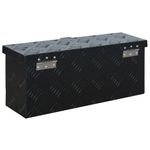 Casa si Gradina - Constructii - Depozitare, transport si protectie - Organizatoare si cutii scule - Lada din aluminiu, negru, 485 x 140 x 200 mm - Infinity.ro