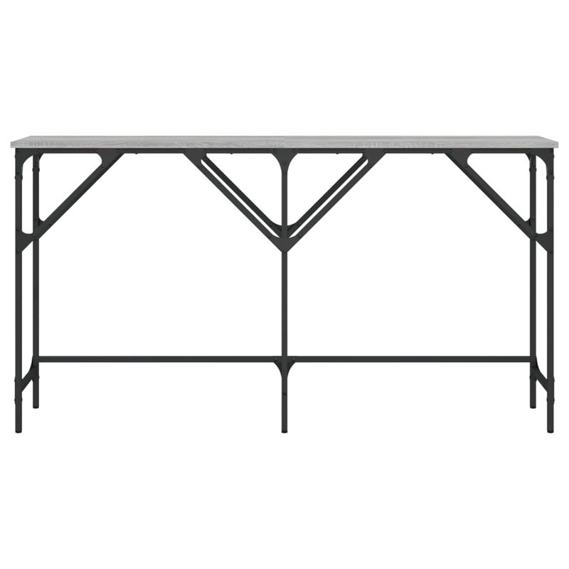 Casa si Gradina - Mobilier - Comode si corpuri - Console - Masuta consola, gri sonoma, 140x29x75 cm, lemn prelucrat - Infinity.ro