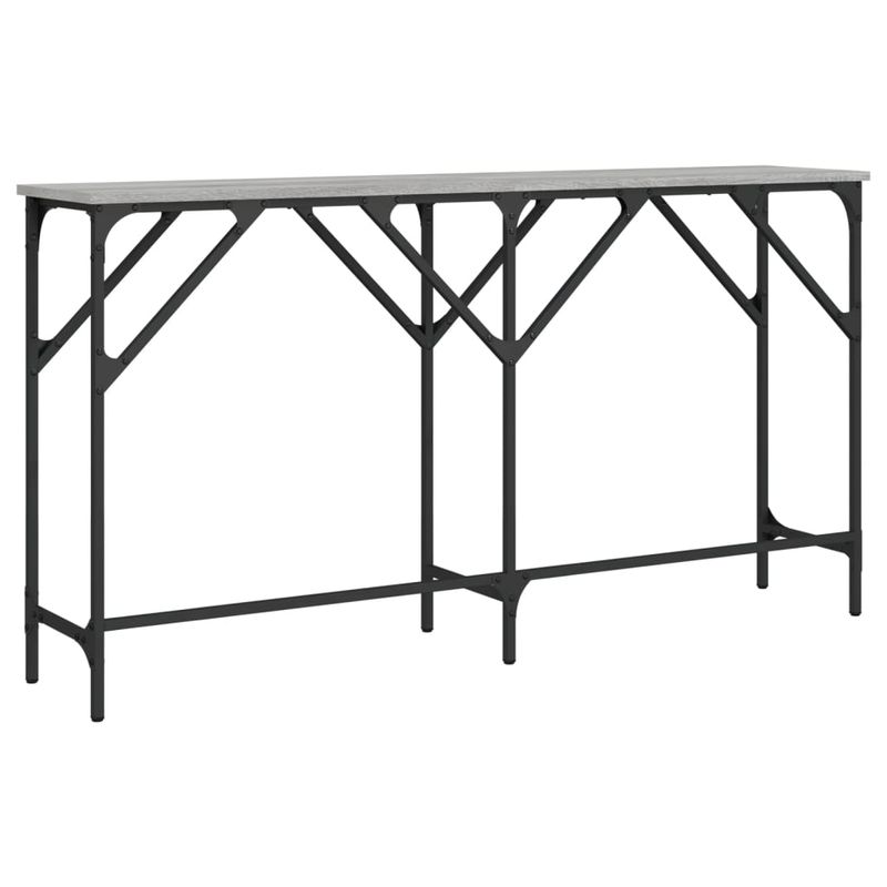Casa si Gradina - Mobilier - Comode si corpuri - Console - Masuta consola, gri sonoma, 140x29x75 cm, lemn prelucrat - Infinity.ro