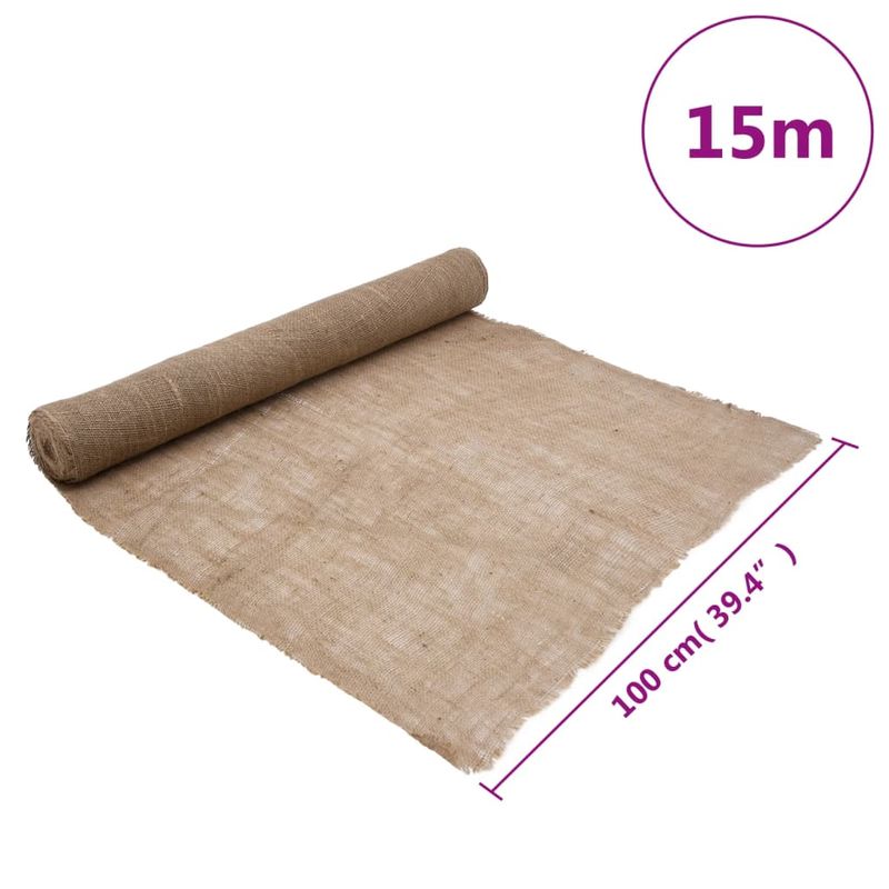 Casa si Gradina - Decoratiuni - Obiecte decorative - Accesorii decorative - Rulou de iuta, 1x15 m, iuta 100%, 200 g/m² - Infinity.ro