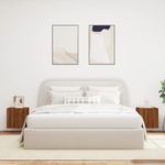 Casa si Gradina - Mobilier - Comode si corpuri - Comode - Comoda TV de perete cu LED, 2 buc. stejar maro, 40,5x35x40 cm - Infinity.ro