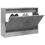 Casa si Gradina - Mobilier - Organizare si depozitare - Organizator incaltaminte - Pantofar, gri beton, 80x21x57 cm, lemn prelucrat - Infinity.ro