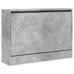 Casa si Gradina - Mobilier - Organizare si depozitare - Organizator incaltaminte - Pantofar, gri beton, 80x21x57 cm, lemn prelucrat - Infinity.ro