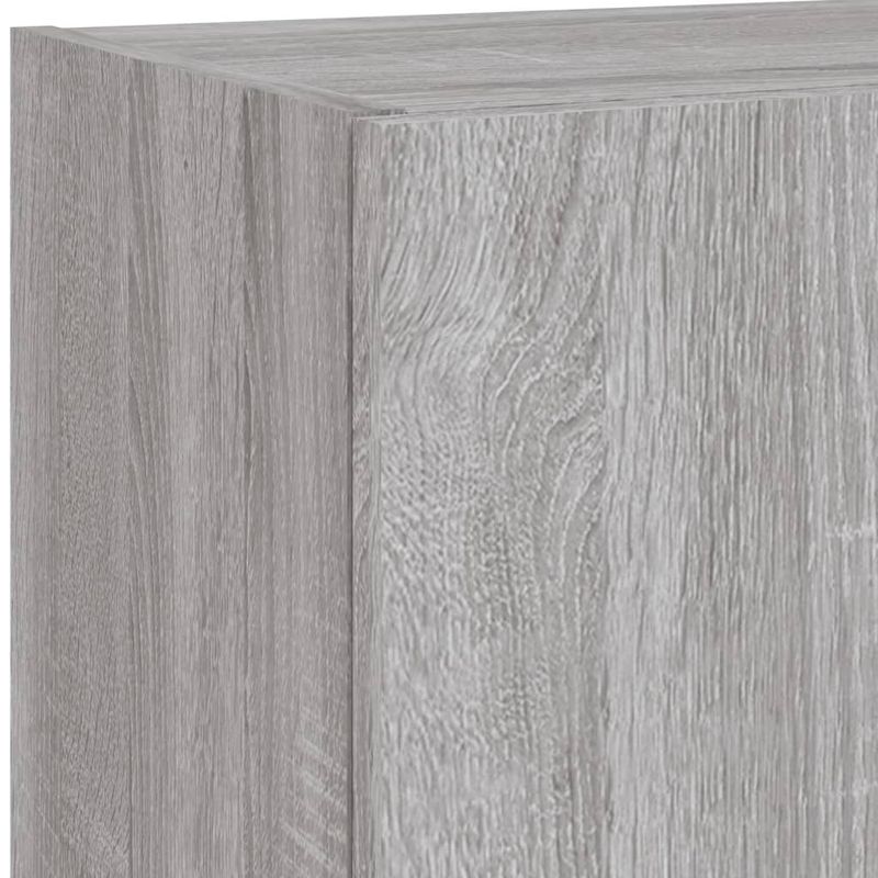 Casa si Gradina - Mobilier - Comode si corpuri - Comode - Unitati de perete TV cu LED-uri, 5 piese, gri sonoma, lemn - Infinity.ro