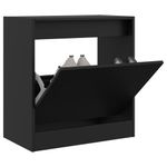 Casa si Gradina - Mobilier - Organizare si depozitare - Organizator incaltaminte - Pantofar, negru, 60x34x63,5 cm, lemn compozit - Infinity.ro