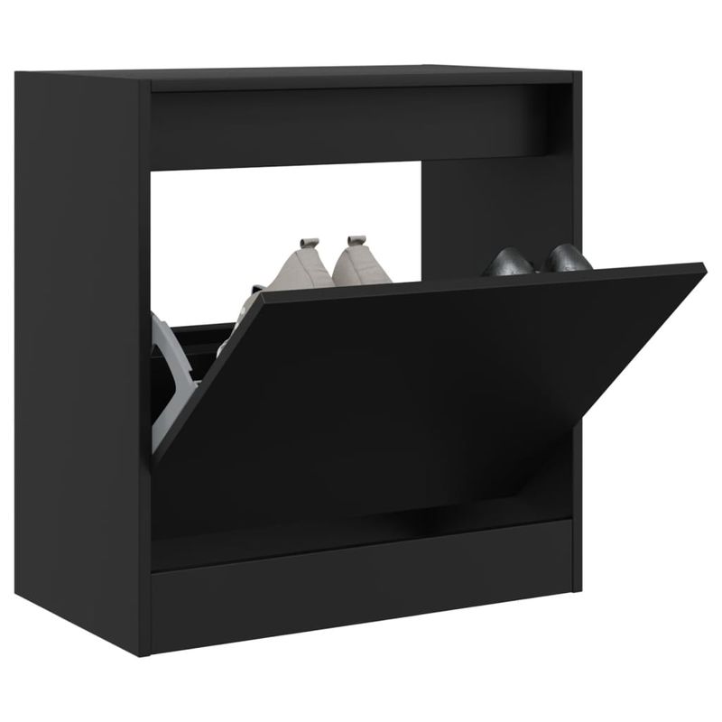 Casa si Gradina - Mobilier - Organizare si depozitare - Organizator incaltaminte - Pantofar, negru, 60x34x63,5 cm, lemn compozit - Infinity.ro