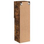 Casa si Gradina - Mobilier - Comode si corpuri - Comode - Comode TV cu lumini LED, 2 buc., stejar fumuriu, 30,5x30x102 cm - Infinity.ro