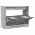 Casa si Gradina - Mobilier - Organizare si depozitare - Organizator incaltaminte - Pantofar, gri sonoma, 80x34x63 cm, lemn prelucrat - Infinity.ro