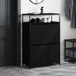Casa si Gradina - Mobilier - Organizare si depozitare - Organizator incaltaminte - Pantofar, negru, 75x34x112 cm, lemn compozit - Infinity.ro