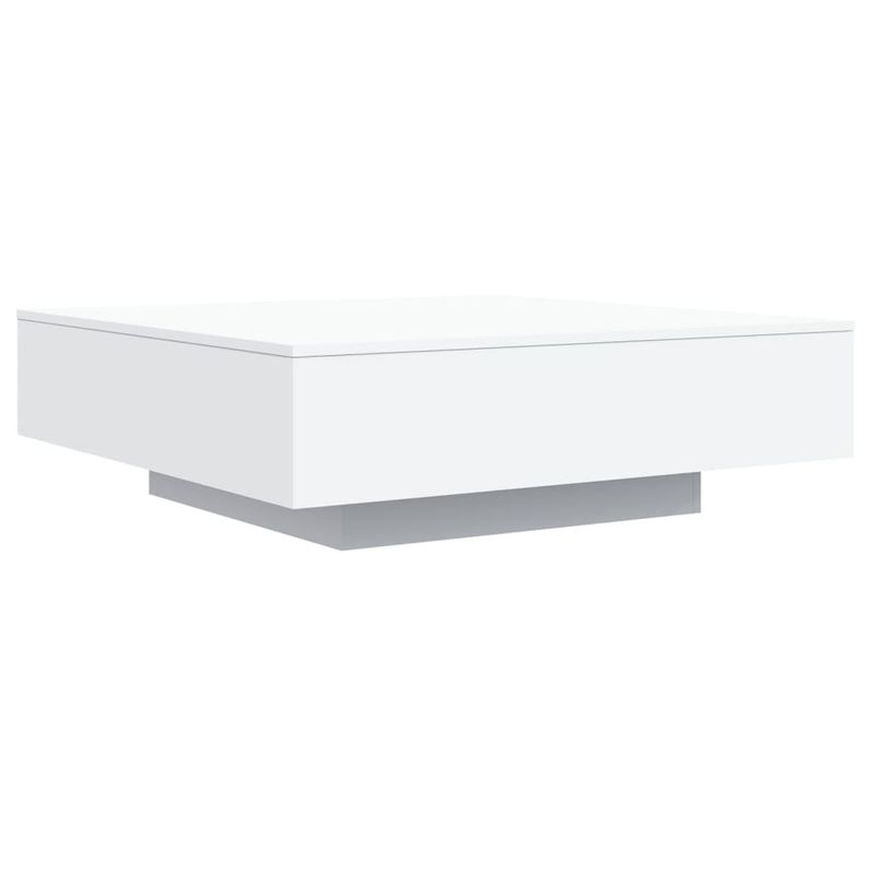 Casa si Gradina - Mobilier - Mese si birouri - Masute de cafea - Masuta de cafea cu lumini LED, alb, 100x100x31 cm - Infinity.ro