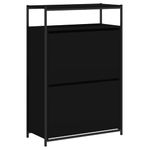 Casa si Gradina - Mobilier - Organizare si depozitare - Organizator incaltaminte - Pantofar, negru, 75x34x112 cm, lemn compozit - Infinity.ro