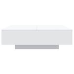 Casa si Gradina - Mobilier - Mese si birouri - Masute de cafea - Masuta de cafea cu lumini LED, alb, 100x100x31 cm - Infinity.ro