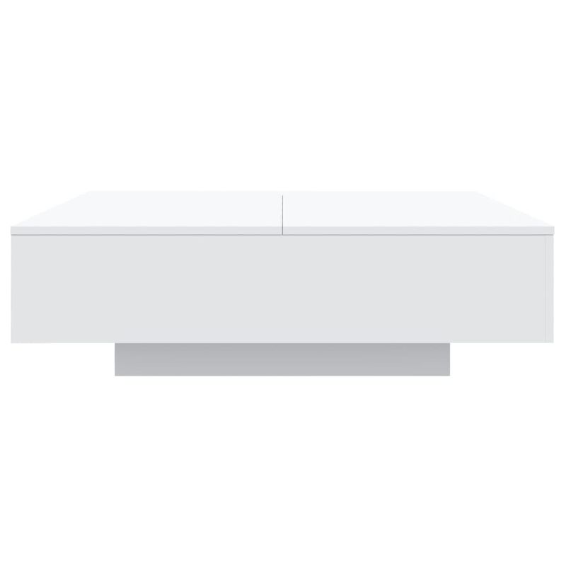 Casa si Gradina - Mobilier - Mese si birouri - Masute de cafea - Masuta de cafea cu lumini LED, alb, 100x100x31 cm - Infinity.ro