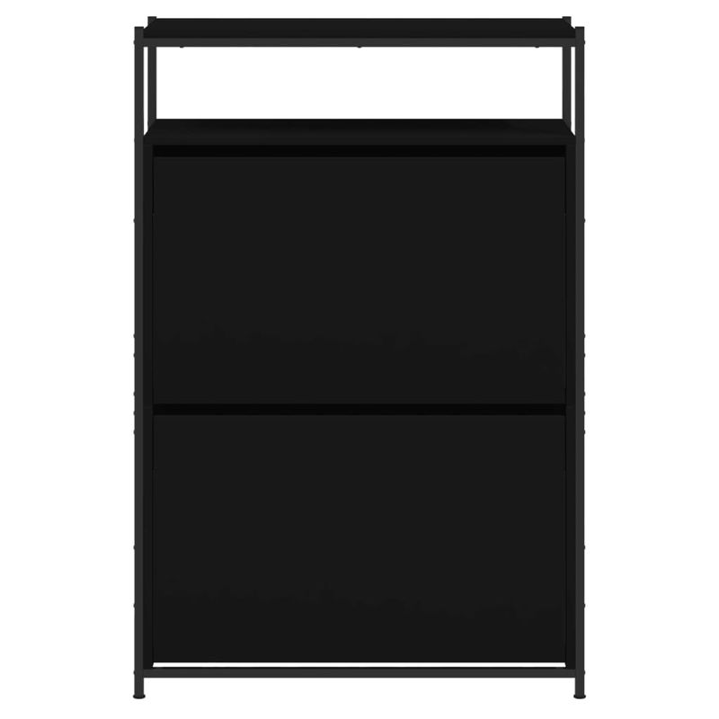 Casa si Gradina - Mobilier - Organizare si depozitare - Organizator incaltaminte - Pantofar, negru, 75x34x112 cm, lemn compozit - Infinity.ro