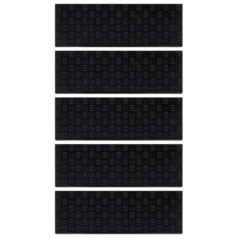 Casa si Gradina - Constructii - Scari si accesorii interioare - Accesorii scari interioare - Trepte de scara, 5 buc., 25x75 cm, cauciuc - Infinity.ro