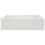 Casa si Gradina - Sanitare - Lavoar baie si accesorii - Lavoare si piedestale - Chiuveta ceramica dreptunghiulara cu preaplin 46x25,5x12 cm alb - Infinity.ro