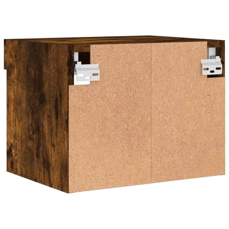 Casa si Gradina - Mobilier - Comode si corpuri - Comode - Noptiere cu lumini LED, stejar fumuriu - Infinity.ro