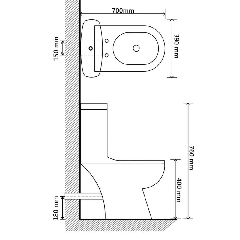 Casa si Gradina - Sanitare - Obiecte sanitare - Vase de toaleta - Vas WC cu rezervor, negru - Infinity.ro