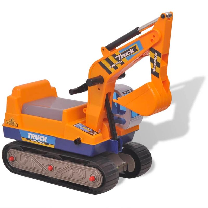 Jucarii, Copii si Bebe - Jucarii si jocuri - Jucarii de exterior - Masinute si vehicule pentru copii - Excavator ride-on, galben, plastic - Infinity.ro